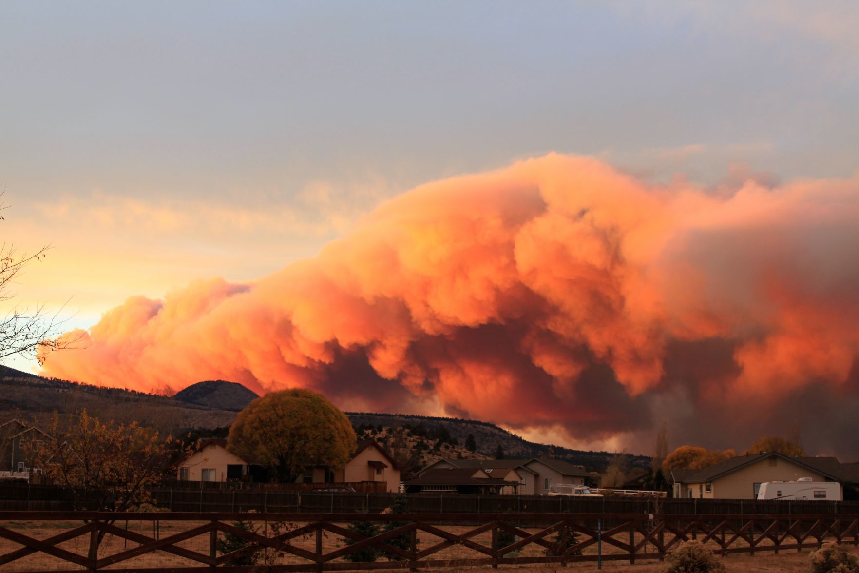 Smoke behind Timberline